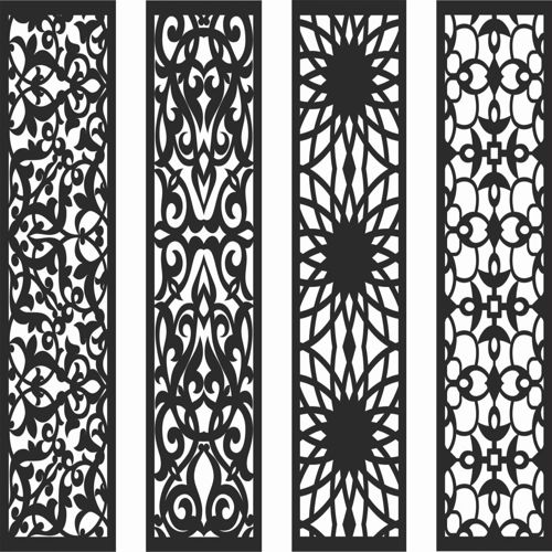 طرح الگوهای صفحه نمایش تزئینی برای برش لیزری - decorative screen patterns for laser cutting 131 - برای دستگاه CNC چوب و لیزر (سی ان سی)