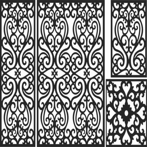 طرح الگوهای صفحه نمایش تزئینی برای برش لیزری - decorative screen patterns for laser cutting 141 - برای دستگاه CNC چوب و لیزر (سی ان سی)