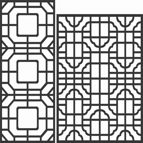 طرح الگوهای صفحه نمایش تزئینی برای برش لیزری - decorative screen patterns for laser cutting 170 - برای دستگاه CNC چوب و لیزر (سی ان سی)