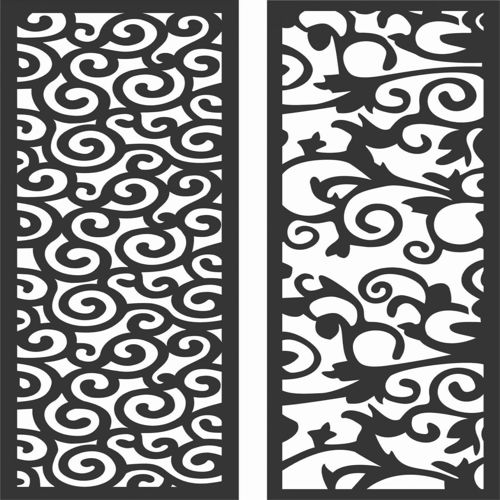 طرح الگوهای صفحه نمایش تزئینی برای برش لیزری - decorative screen patterns for laser cutting 174 - برای دستگاه CNC چوب و لیزر (سی ان سی)