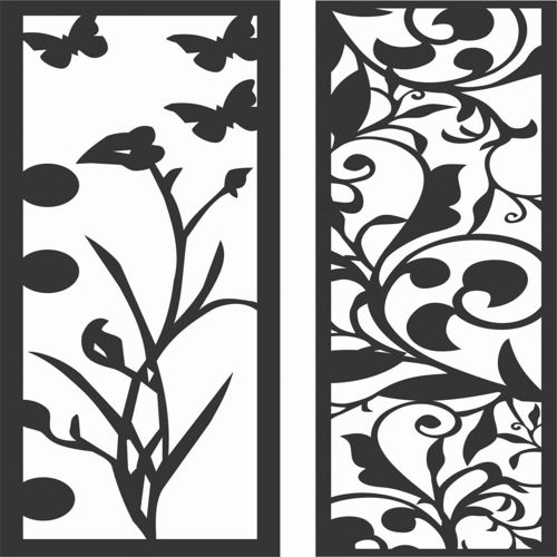 طرح الگوهای صفحه نمایش تزئینی برای برش لیزری - decorative screen patterns for laser cutting 176 - برای دستگاه CNC چوب و لیزر (سی ان سی)