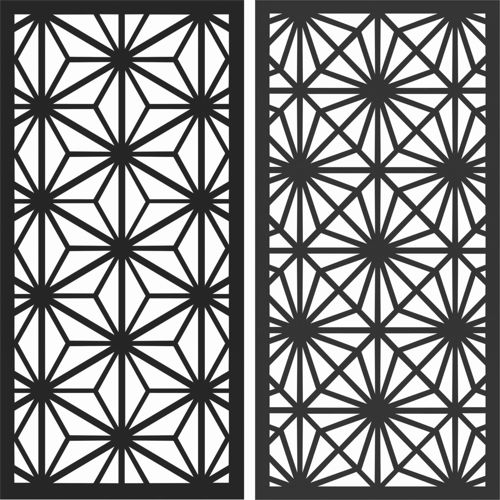طرح الگوهای صفحه نمایش تزئینی برای برش لیزری - decorative screen patterns for laser cutting 181 - برای دستگاه CNC چوب و لیزر (سی ان سی)
