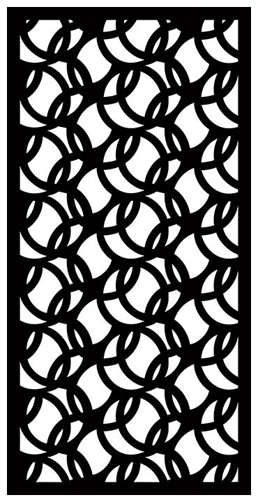 طرح الگوهای صفحه نمایش تزئینی برای برش لیزری - decorative screen patterns for laser cutting 1897 - برای دستگاه CNC چوب و لیزر (سی ان سی)