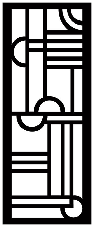 طرح الگوهای صفحه نمایش تزئینی برای برش لیزری - decorative screen patterns for laser cutting 1901 - برای دستگاه CNC چوب و لیزر (سی ان سی)