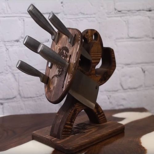 طرح نگهدارنده چاقو اسپارتانی تزئینی برای برش لیزری - decorative spartan knife holder for laser cut - برای دستگاه CNC چوب و لیزر (سی ان سی)