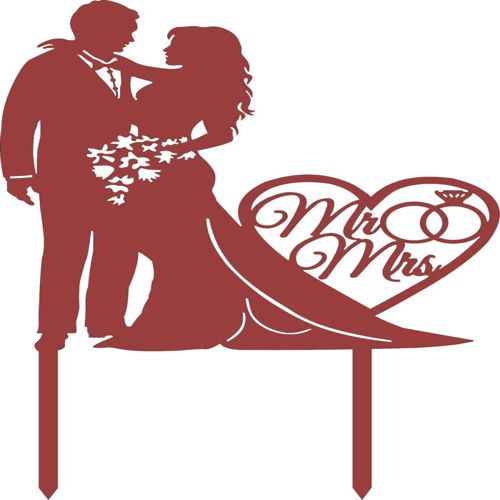 طرح تزیینی ولنتاین قلب روی تزئین زیورآلات - decorative valentine heart topper ornament - برای دستگاه CNC چوب و لیزر (سی ان سی)