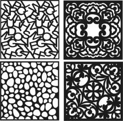 طرح دریچه‌های تزئینی برای برش لیزری cnc نیاز به پرداخت - decorative vents for laser cut cnc - برای دستگاه CNC چوب و لیزر (سی ان سی)