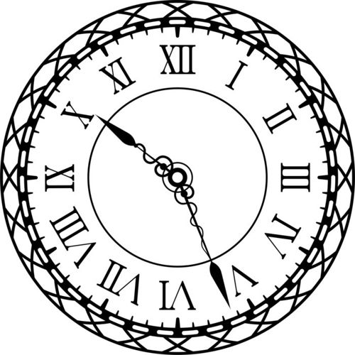 طرح ساعت دیواری تزئینی طرح برش لیزری قاب - decorative wall clock design laser cut ve - برای دستگاه CNC چوب و لیزر (سی ان سی)