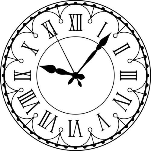 طرح مدل ساعت دیواری تزئینی لیزری - decorative wall clock model laser cut ve - برای دستگاه CNC چوب و لیزر (سی ان سی)