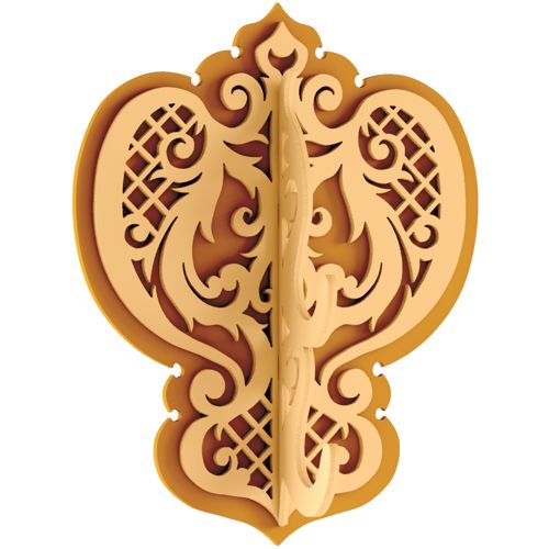 طرح آویز دیواری تزئینی قلاب تزئینی - decorative wall hanger decorative hooks - برای دستگاه CNC چوب و لیزر (سی ان سی)