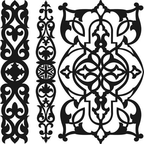 طرح‌های دکور اسکرین درز برای برش لیزری - decor screen designs seamless for laser cut ve - برای دستگاه CNC چوب و لیزر (سی ان سی)