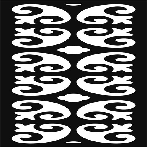 طرح دکور درز گل روی صفحه طراحی برای برش لیزری - decor seamless floral screen design for laser cut ve - برای دستگاه CNC چوب و لیزر (سی ان سی)