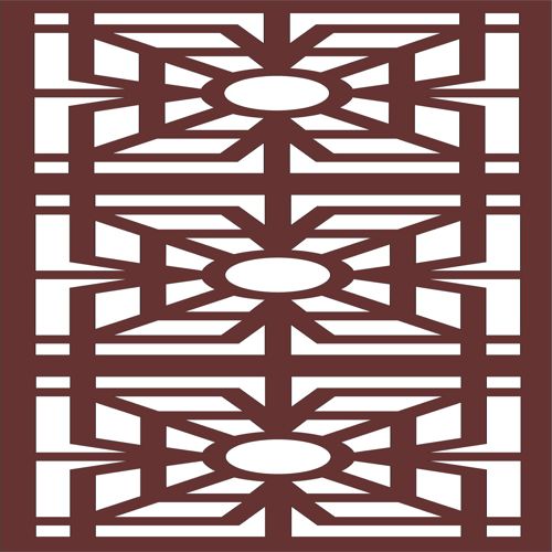 طرح پنل گریل درز برای برش لیزری - decor seamless grill panel for laser cutting - برای دستگاه CNC چوب و لیزر (سی ان سی)