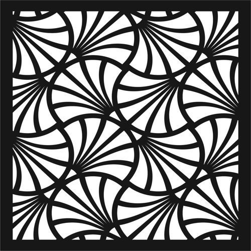 طرح دکور درز روی صفحه هنر برای برش لیزری - decor seamless screen art for laser cut ve - برای دستگاه CNC چوب و لیزر (سی ان سی)