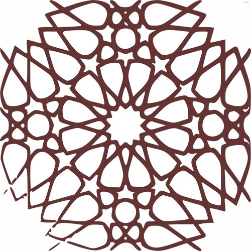 طرح گل جلی دکور لیزری - decor seamless separator floral jali design for laser cut ve - برای دستگاه CNC چوب و لیزر (سی ان سی)