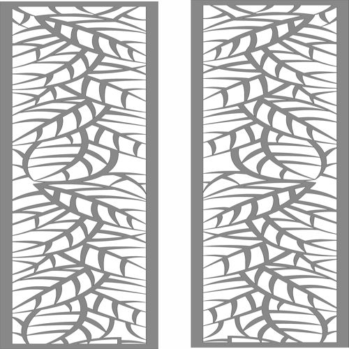 طرح دکور جداکننده درز گل صفحه طرح برای برش لیزری - decor seamless separator floral screen design for laser cutting - برای دستگاه CNC چوب و لیزر (سی ان سی)