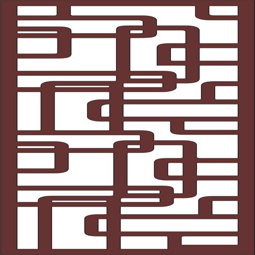 طرح دکور درز جداکننده مشبک پنل برای برش لیزری - decor seamless separator lattice panel for laser cut ve - برای دستگاه CNC چوب و لیزر (سی ان سی)