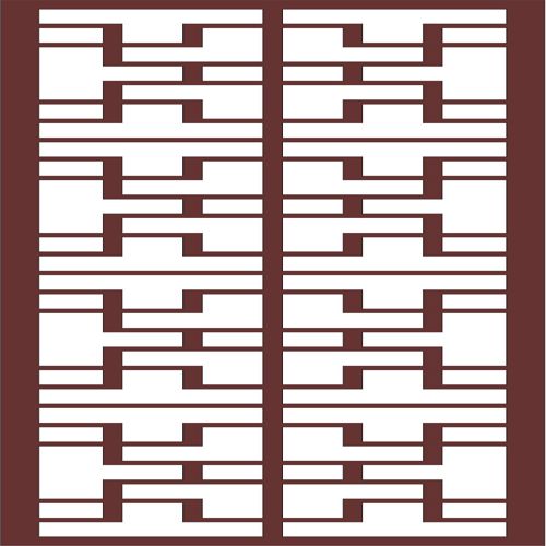 طرح دکور جداکننده یکپارچه روی صفحه هنر برای برش لیزری - decor seamless separator screen art for laser cutting - برای دستگاه CNC چوب و لیزر (سی ان سی)