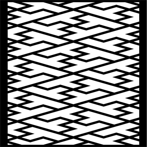 طرح پنل صفحه جداکننده یکپارچه دکوراسیون برای برش لیزری - decor seamless separator screen panel for laser cut ve - برای دستگاه CNC چوب و لیزر (سی ان سی)