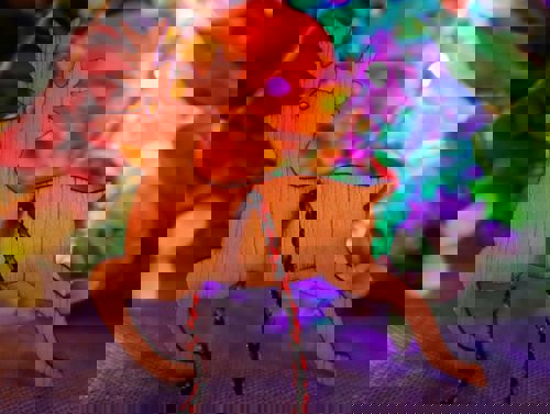 طرح گوزن آویزان کریسمس دکوراسیون لیزر - deer hanging christmas decoration laser cut - برای دستگاه CNC چوب و لیزر (سی ان سی)