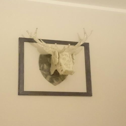 طرح قالب نصب دیواری سر گوزن برای برش لیزری - deer head wall mount template for laser cutting ve - برای دستگاه CNC چوب و لیزر (سی ان سی)