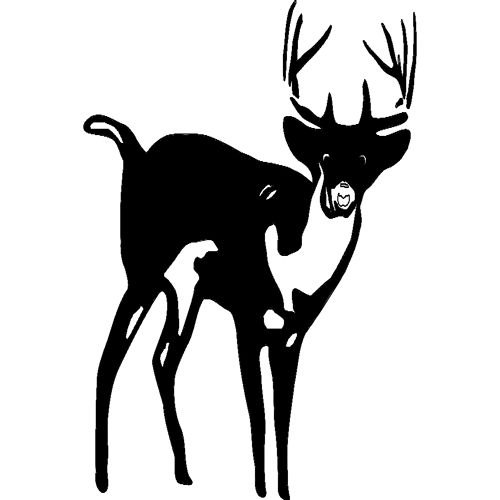طرح گوزن ایستاده گوزن - deer standing - برای دستگاه CNC چوب و لیزر (سی ان سی)