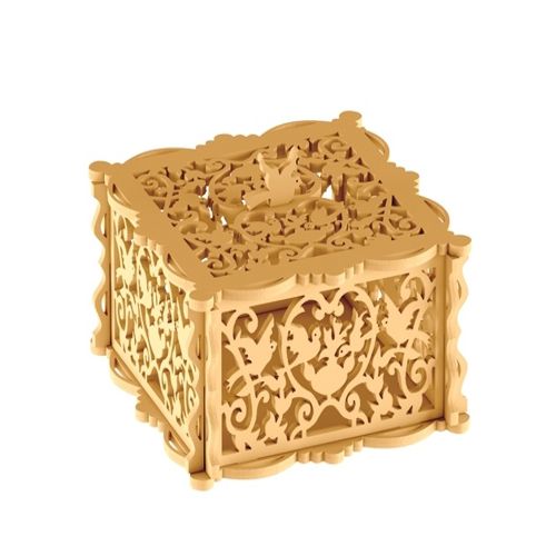 طرح جعبه طراحی شده برای برش لیزری - designed box 2 for laser cut - برای دستگاه CNC چوب و لیزر (سی ان سی)