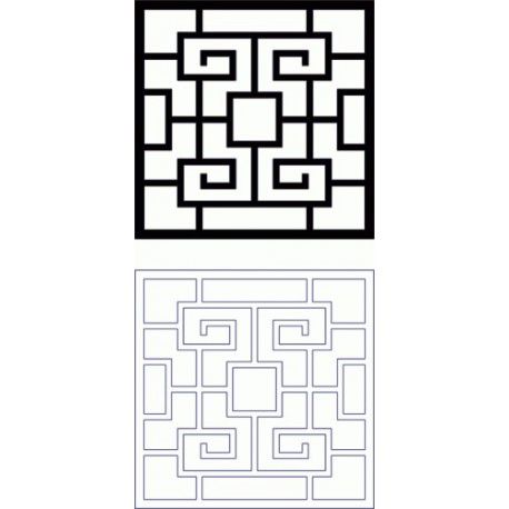 طرح مشبک الگوی - design grille pattern 165 - برای دستگاه CNC چوب و لیزر (سی ان سی)