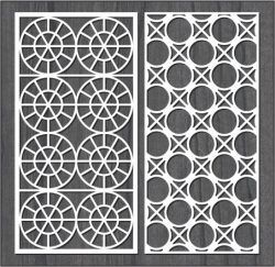 طرح طراحی درهم بافته دایره دیواره حفاظت شده برای برش لیزر cnc - design interwoven circle bulkhead for laser cut cnc ve - برای دستگاه CNC چوب و لیزر (سی ان سی)