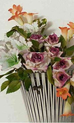 طرح طراحی سبد گل آرایی داخلی v برای برش لیزر cnc - design of indoor flower arrangement basketsv for laser cut cnc - برای دستگاه CNC چوب و لیزر (سی ان سی)