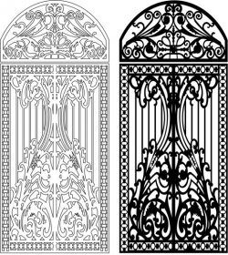طرح طراحی قوس آهنی برای برش لیزر cnc - design of iron arches for laser cut cnc - برای دستگاه CNC چوب و لیزر (سی ان سی)