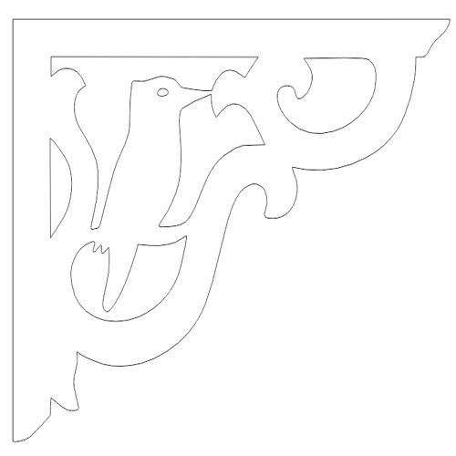 طرح طراحی الگوی پنل - design pattern panel 119 - برای دستگاه CNC چوب و لیزر (سی ان سی)