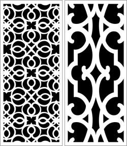 طرح الگوی پنل صفحه 60 4 برای برش لیزر cnc - design pattern panel screen 6054 for laser cut cnc - برای دستگاه CNC چوب و لیزر (سی ان سی)