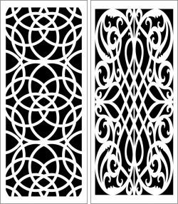 طرح الگوی پنل صفحه 6 8 برای برش لیزر cnc - design pattern panel screen 6158 for laser cut cnc - برای دستگاه CNC چوب و لیزر (سی ان سی)