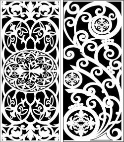 طرح الگوی پنل صفحه 63 3 برای برش لیزر cnc - design pattern panel screen 6313 for laser cut cnc - برای دستگاه CNC چوب و لیزر (سی ان سی)