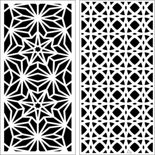 طرح الگوی پنل صفحه 63 برای برش لیزر cnc - design pattern panel screen 6315 for laser cut cnc - برای دستگاه CNC چوب و لیزر (سی ان سی)