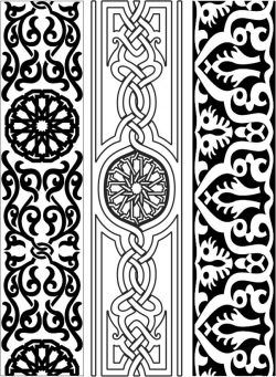 طرح الگوی منبت چوب برای برش لیزر cnc - design pattern woodcarving 6151 for laser cut cnc ve - برای دستگاه CNC چوب و لیزر (سی ان سی)