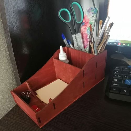 طرح desk-storage-organizer-home-office-supplies-storage-rack-for-laser-cutting-ve