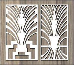 طرح شابلون طرح گلدار گلدار مشبک لیزری جداکننده - divider seamless floral floral lattice stencil design for laser cut ve - برای دستگاه CNC چوب و لیزر (سی ان سی)