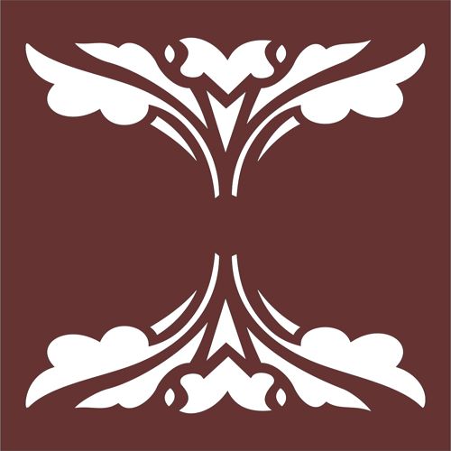 طرح جداکننده یکپارچه گلدار جلی پنل برای برش لیزری - divider seamless floral jali panel for laser cut ve - برای دستگاه CNC چوب و لیزر (سی ان سی)