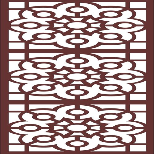 طرح پنل گریل درز جداکننده برای برش لیزری - divider seamless grill panel for laser cutting - برای دستگاه CNC چوب و لیزر (سی ان سی)