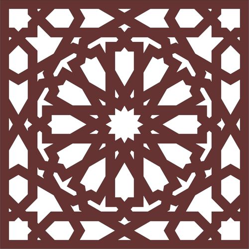 طرح الگوی شبکه‌ای درز جداکننده برای برش لیزری روکش - divider seamless lattice pattern for laser cut ve - برای دستگاه CNC چوب و لیزر (سی ان سی)