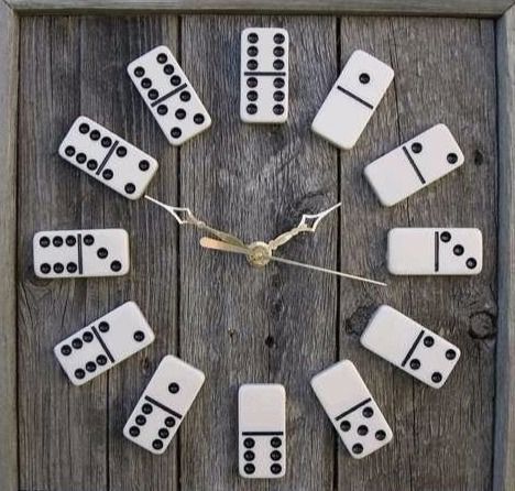 طرح ساعت دومینو دست‌ساز برای برش لیزر - diy domino clock for laser cut ve - برای دستگاه CNC چوب و لیزر (سی ان سی)