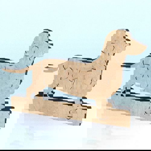 طرح نقاشی پازل سگ برای برش لیزری - dog puzzle 3 drawing for laser cut - برای دستگاه CNC چوب و لیزر (سی ان سی)