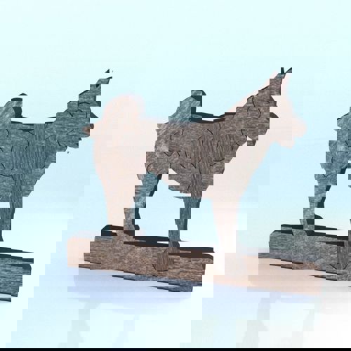 طرح نقاشی پازل سگ برای برش لیزری - dog puzzle 4 drawing for laser cut - برای دستگاه CNC چوب و لیزر (سی ان سی)