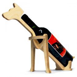 طرح قفسه نوشابه شکل سگ - dog shaped wine rack - برای دستگاه CNC چوب و لیزر (سی ان سی)