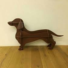طرح سگ کوچک داچشوند سگ - dog small dachshund - برای دستگاه CNC چوب و لیزر (سی ان سی)