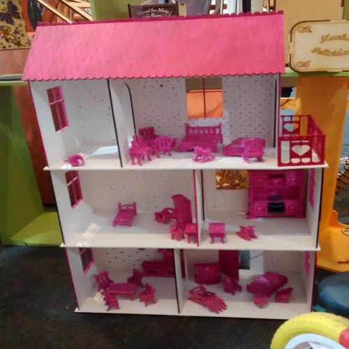 طرح خانه عروسکی ملبا دومنک - doll house 981 melba domenech - برای دستگاه CNC چوب و لیزر (سی ان سی)
