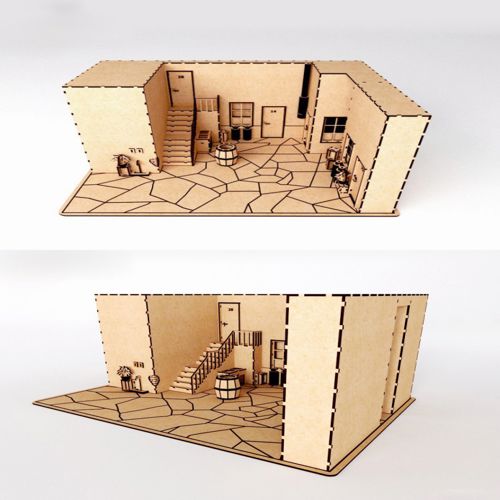 طرح مدل خانه عروسک - doll house model - برای دستگاه CNC چوب و لیزر (سی ان سی)
