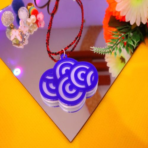 طرح گردنبند دو لایه لیزری - double layer necklace laser cut - برای دستگاه CNC چوب و لیزر (سی ان سی)